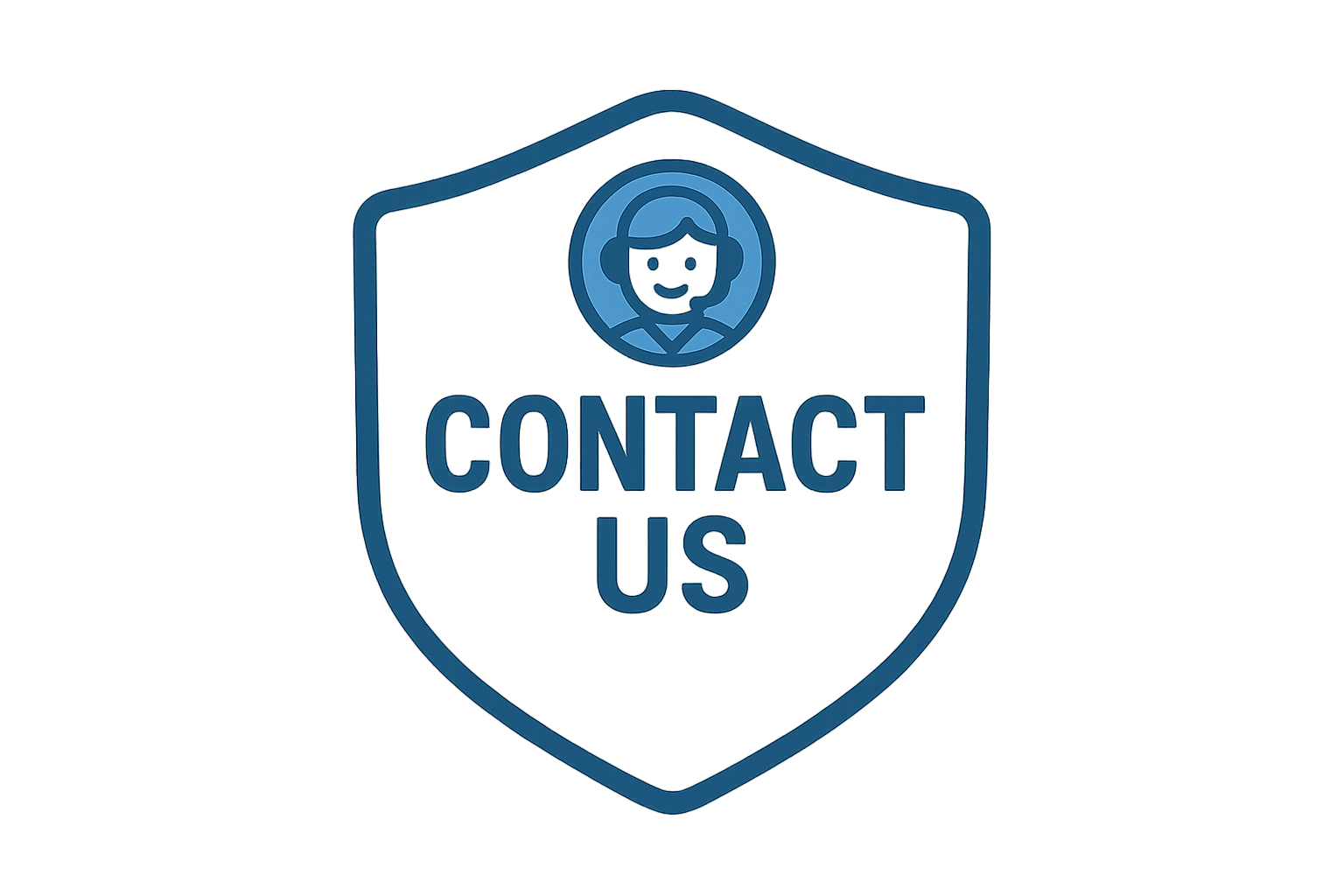 come up with a trust badge or symbol or anything that tells contact us